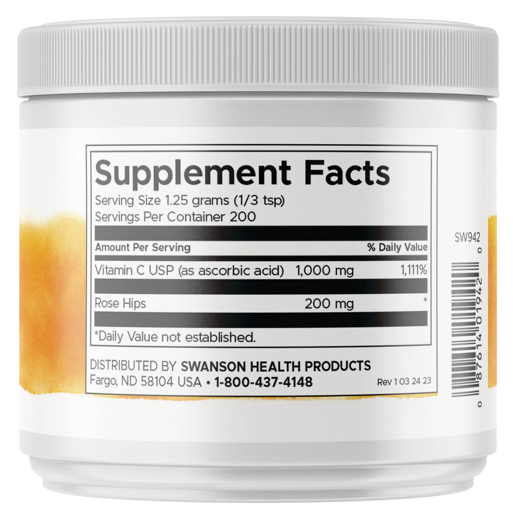 C-1000 Vitamin C Powder with Rose Hips