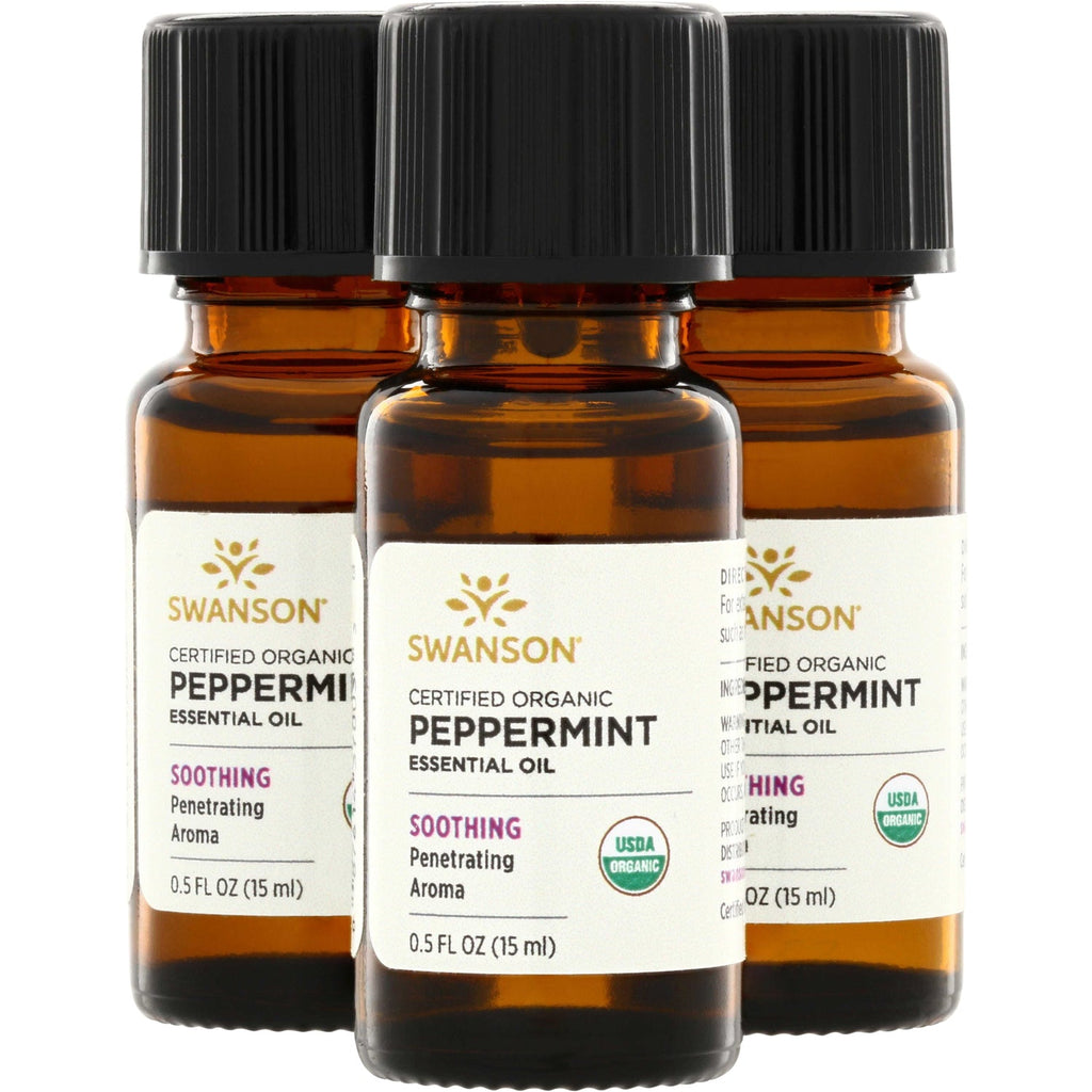 Certified Organic Peppermint Essential Oil - 3 Pack