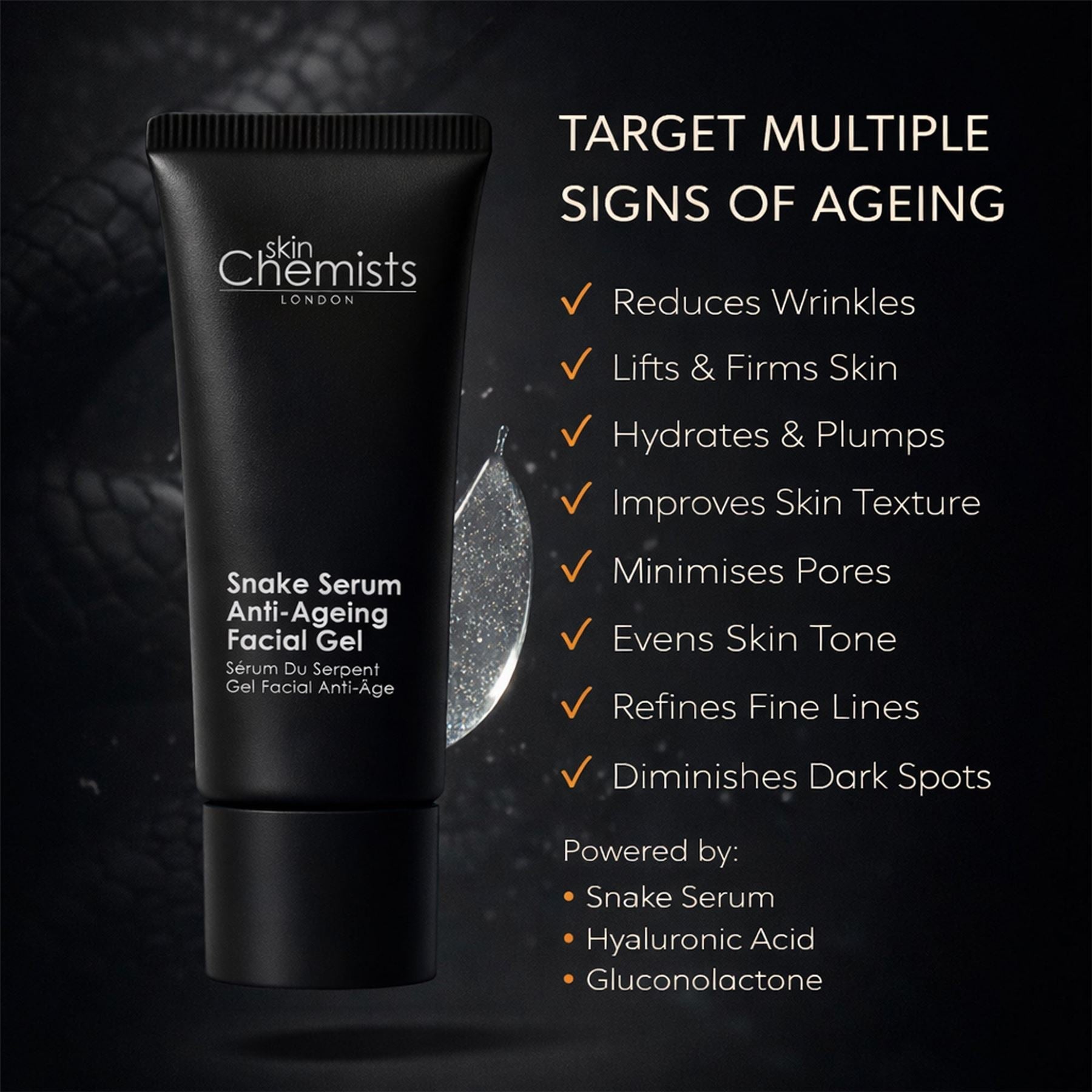 4% SYN-AKE® Snake Serum Anti-Ageing Facial Gel 30ml