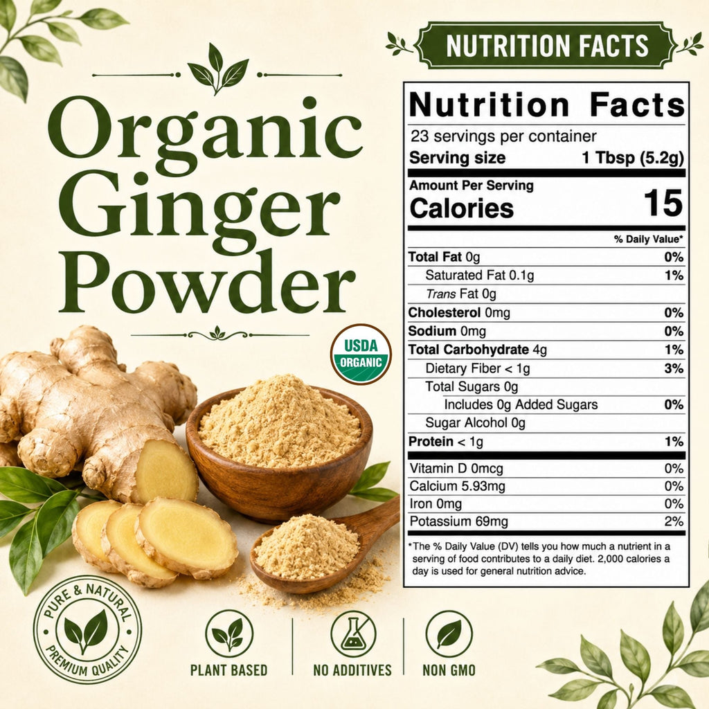 Organic Ginger Powder – For Chai, Stir-Fries & Gingerbread