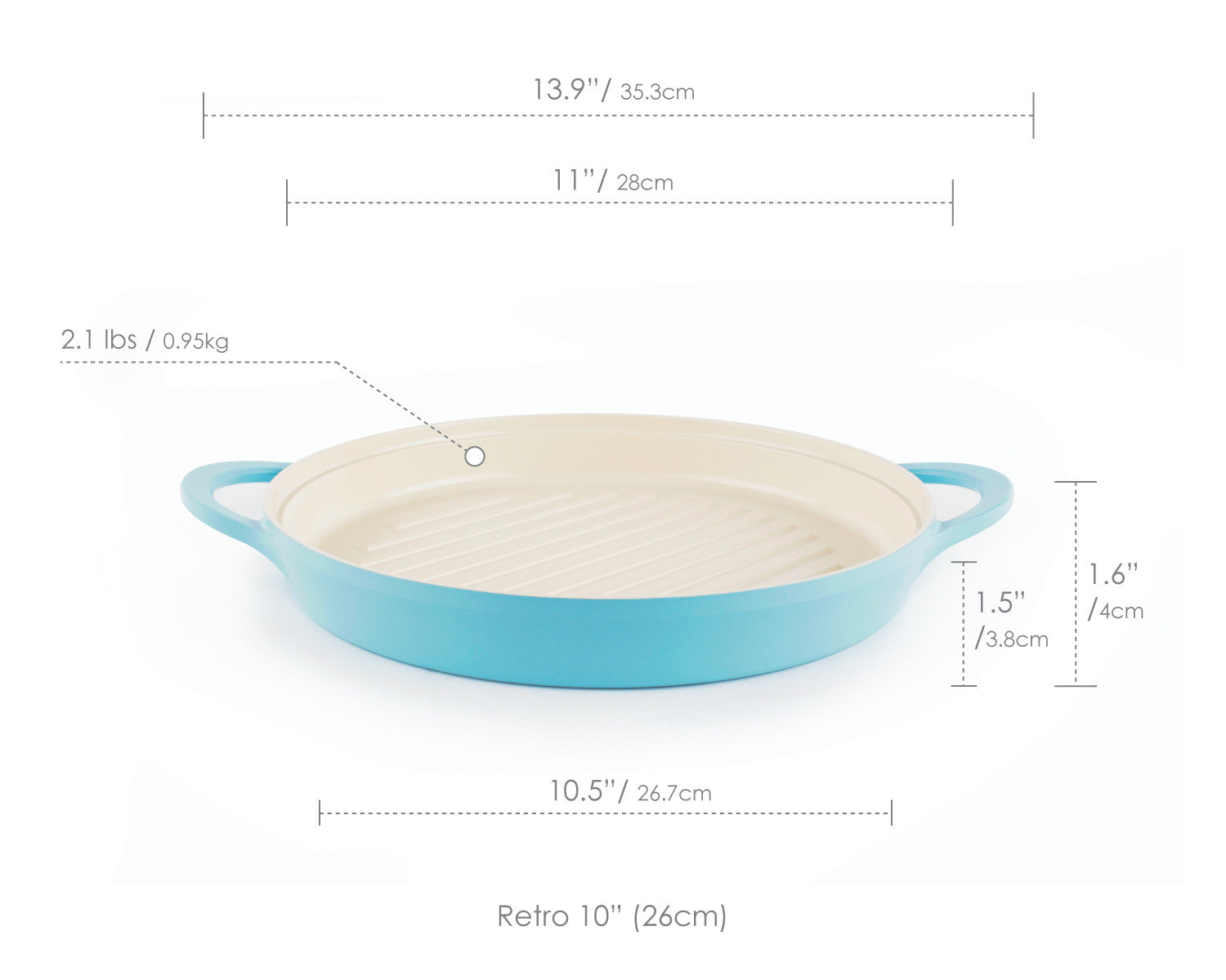 Retro 10" Grill Pan