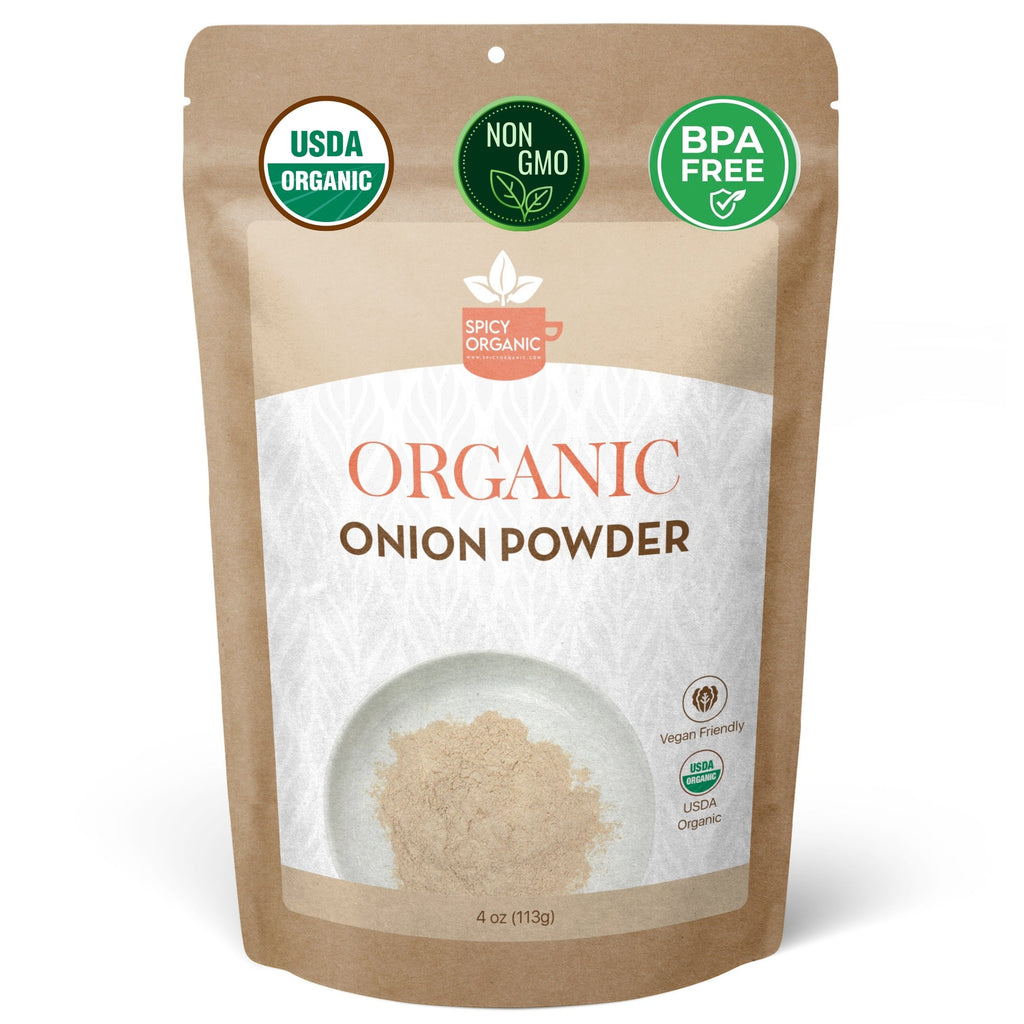 Organic Onion Powder — USDA Certified, Non-GMO | Soups, Spice Blends & Dry Rubs