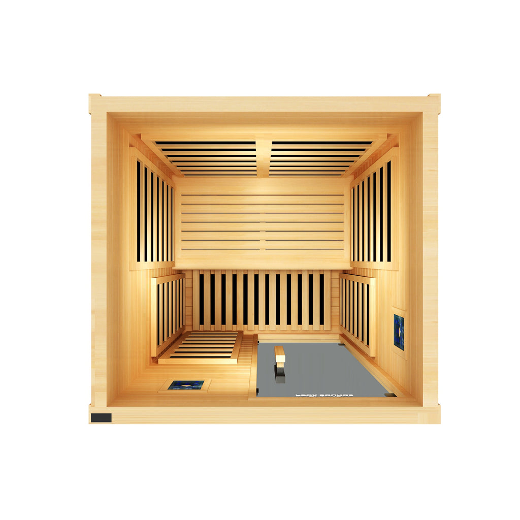 Peak Saunas Olympus Luxury 1-2 Person FAR Infrared Sauna with Smart WiFi App Control