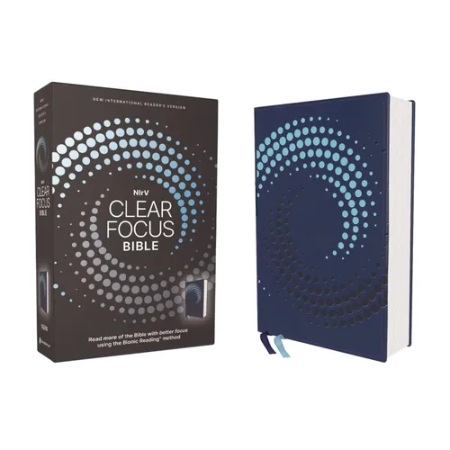 Nirv, Clear Focus Bible, Leathersoft, Navy: Read More of the Bible with Better Focus Using the Bionic Reading Method