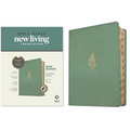NLT Wide Margin Bible, Filament Enabled (Leatherlike, Sage Green Palm, Indexed, Red Letter)