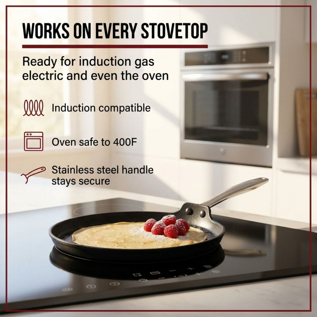 Maestro Ceramic Nonstick Crepe Pan, 10"