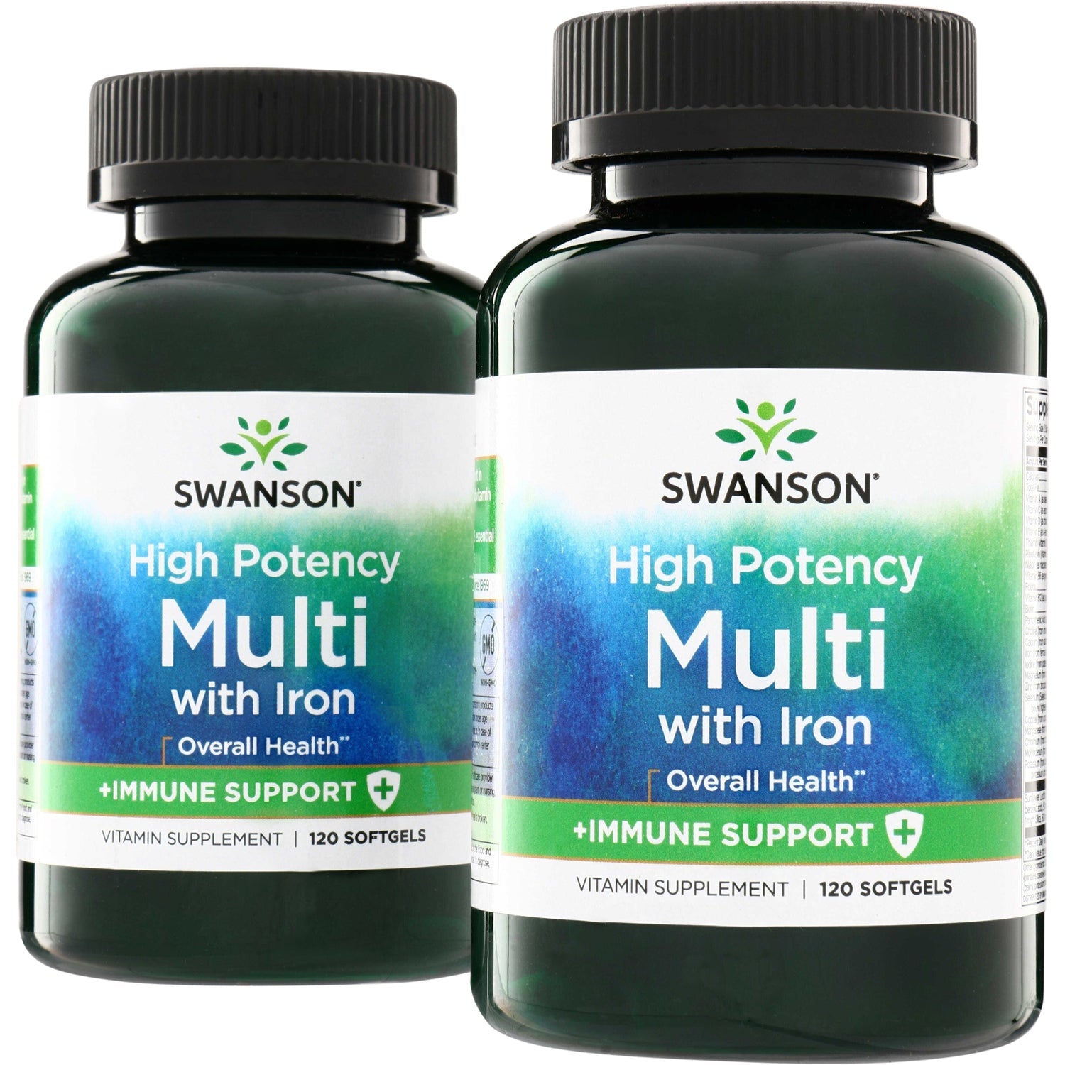 High Potency Multi with Iron +Immune Support - 2 Pack