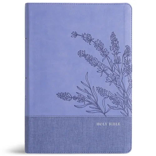 CSB Super Giant Print Reference Bible, Easy-To-Read Optimal Type, Digital Study Edition, Lavender Leathertouch, Indexed