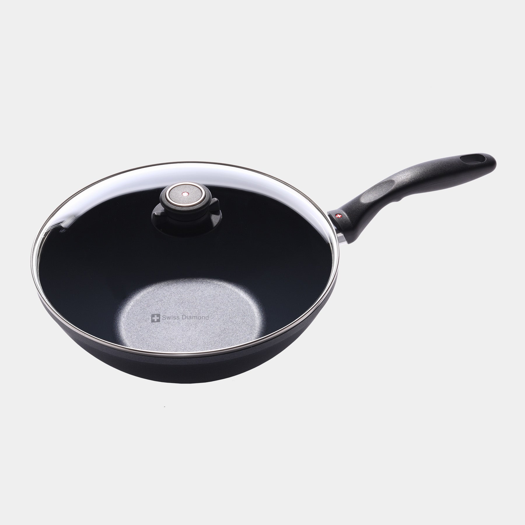 HD Nonstick Wok with Glass Lid - Induction | Made in Switzerland