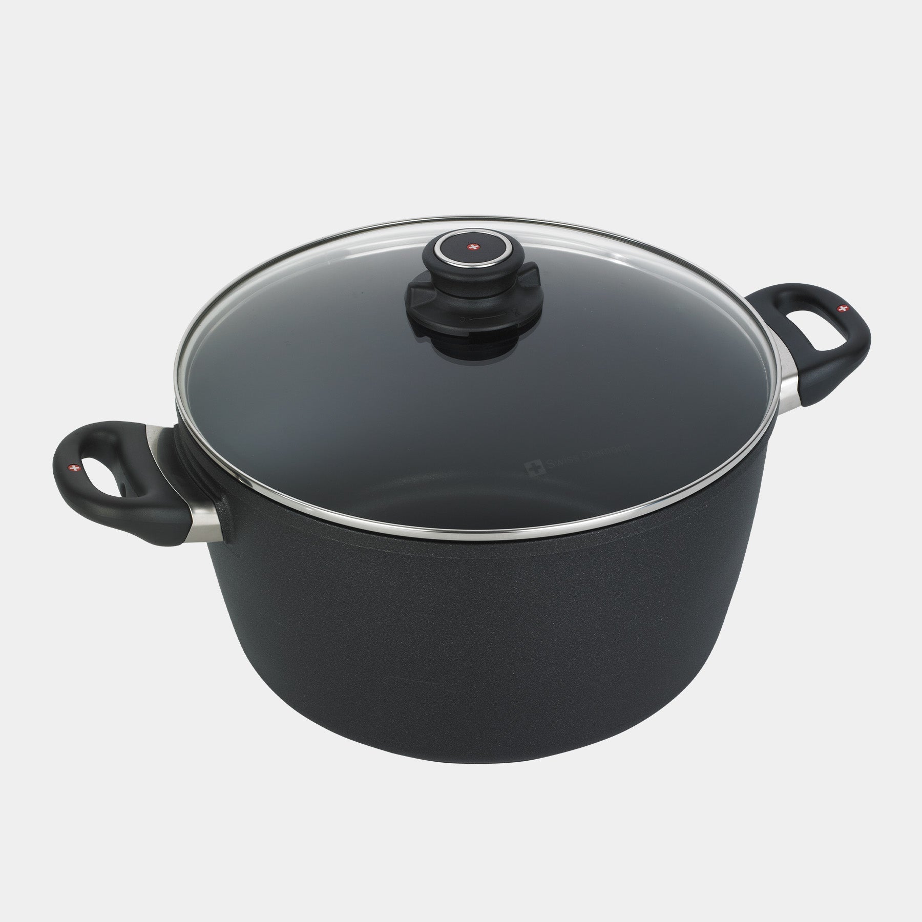 HD Nonstick Stock Pot with Glass Lid | Made in Switzerland
