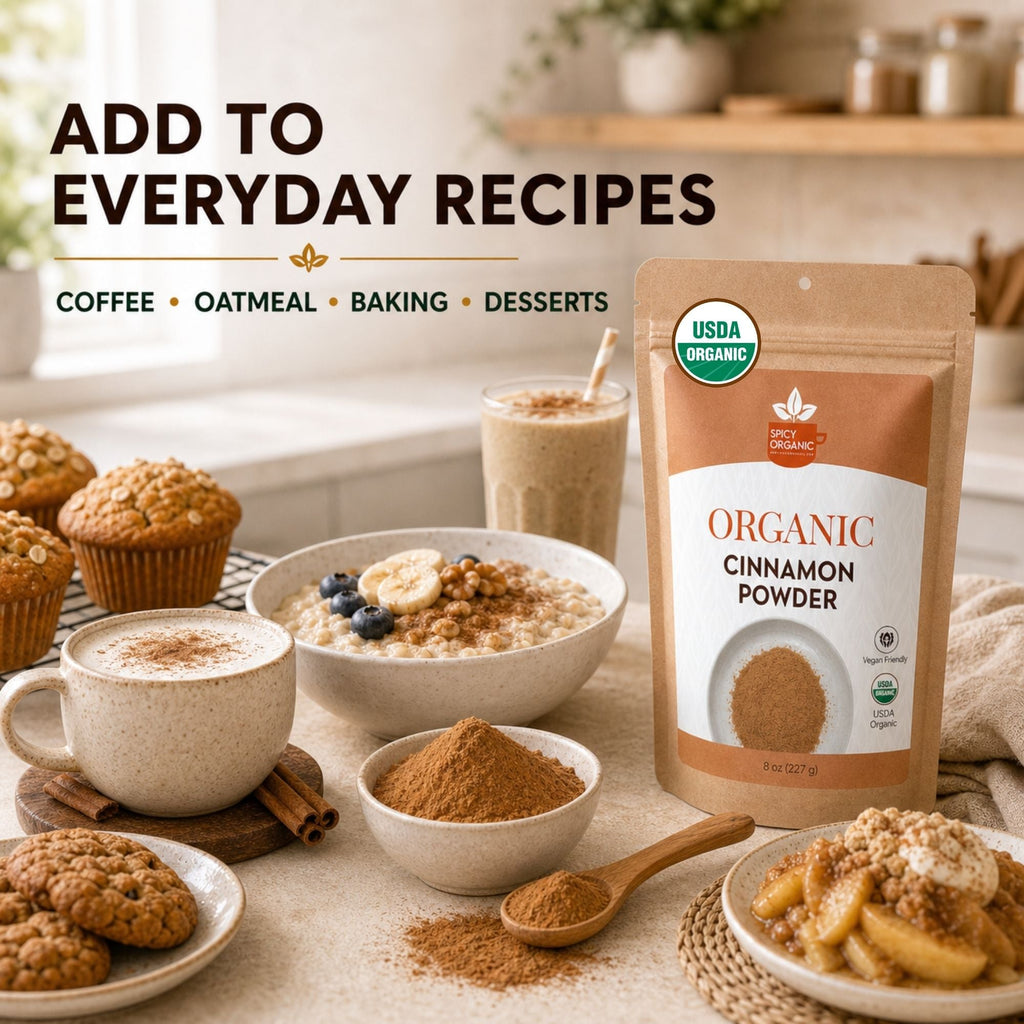 Organic Cassia Cinnamon Powder – For Chai, Oatmeal & Baking
