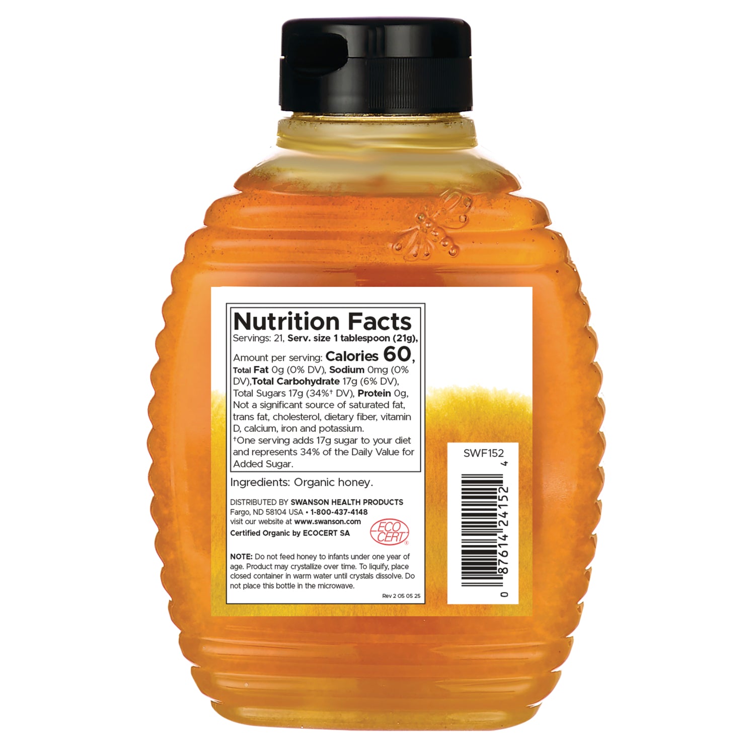 Certified Organic Wildflower Honey - 100% Pure, Raw