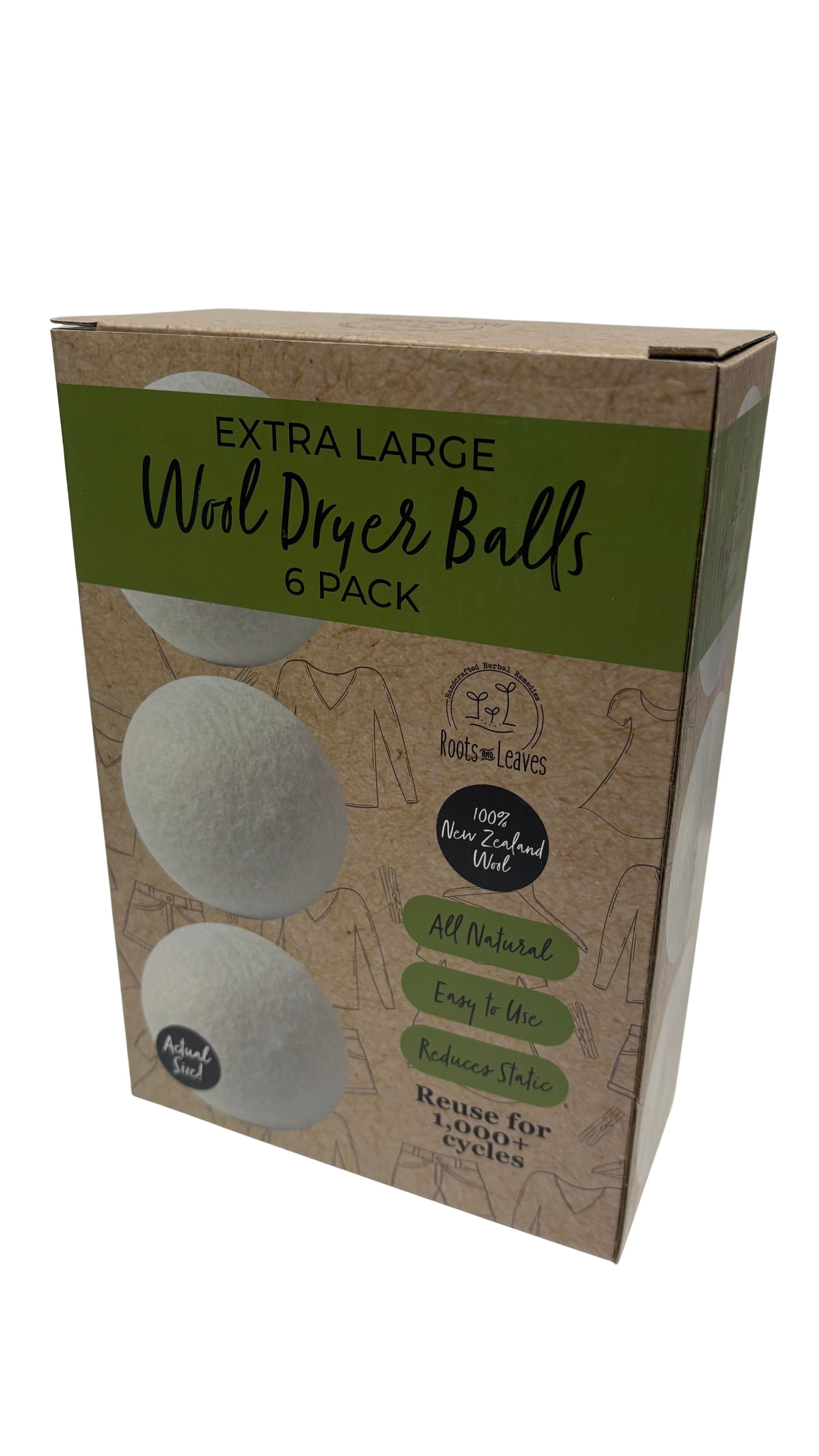 Organic New Zealand Wool Dryer Balls