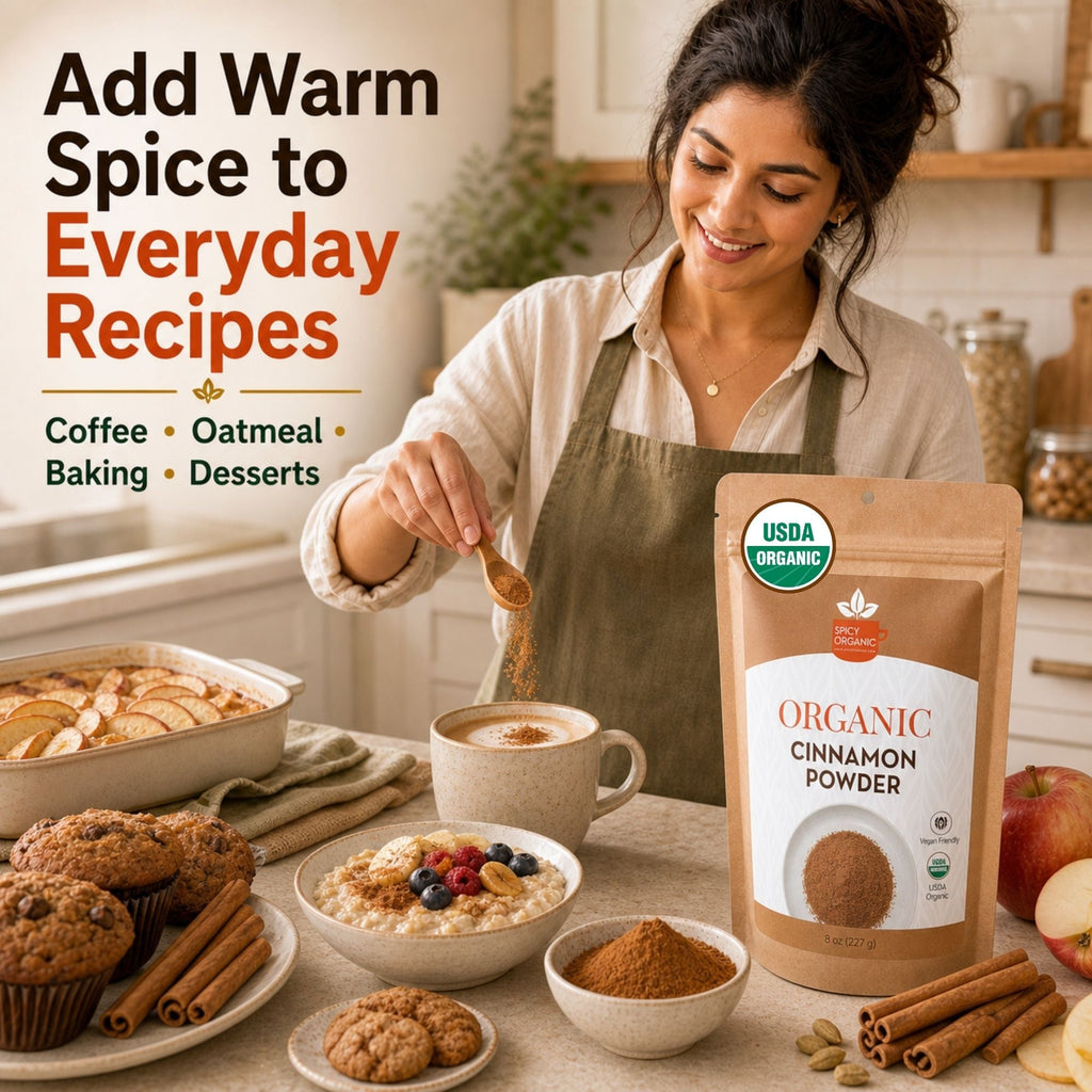 Organic Cassia Cinnamon Powder – For Chai, Oatmeal & Baking