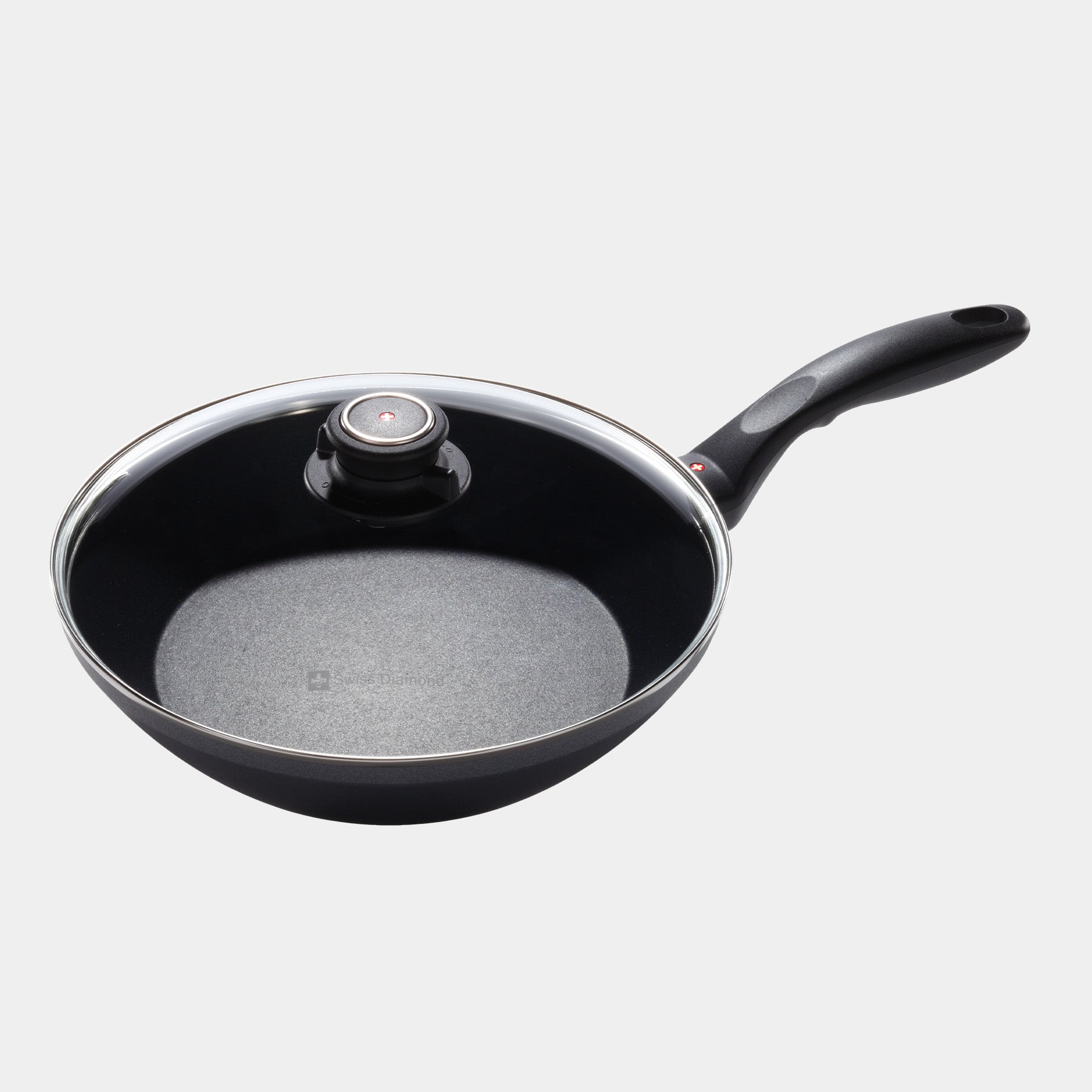 HD Nonstick Stir-Fry Pan with Glass Lid | Made in Switzerland