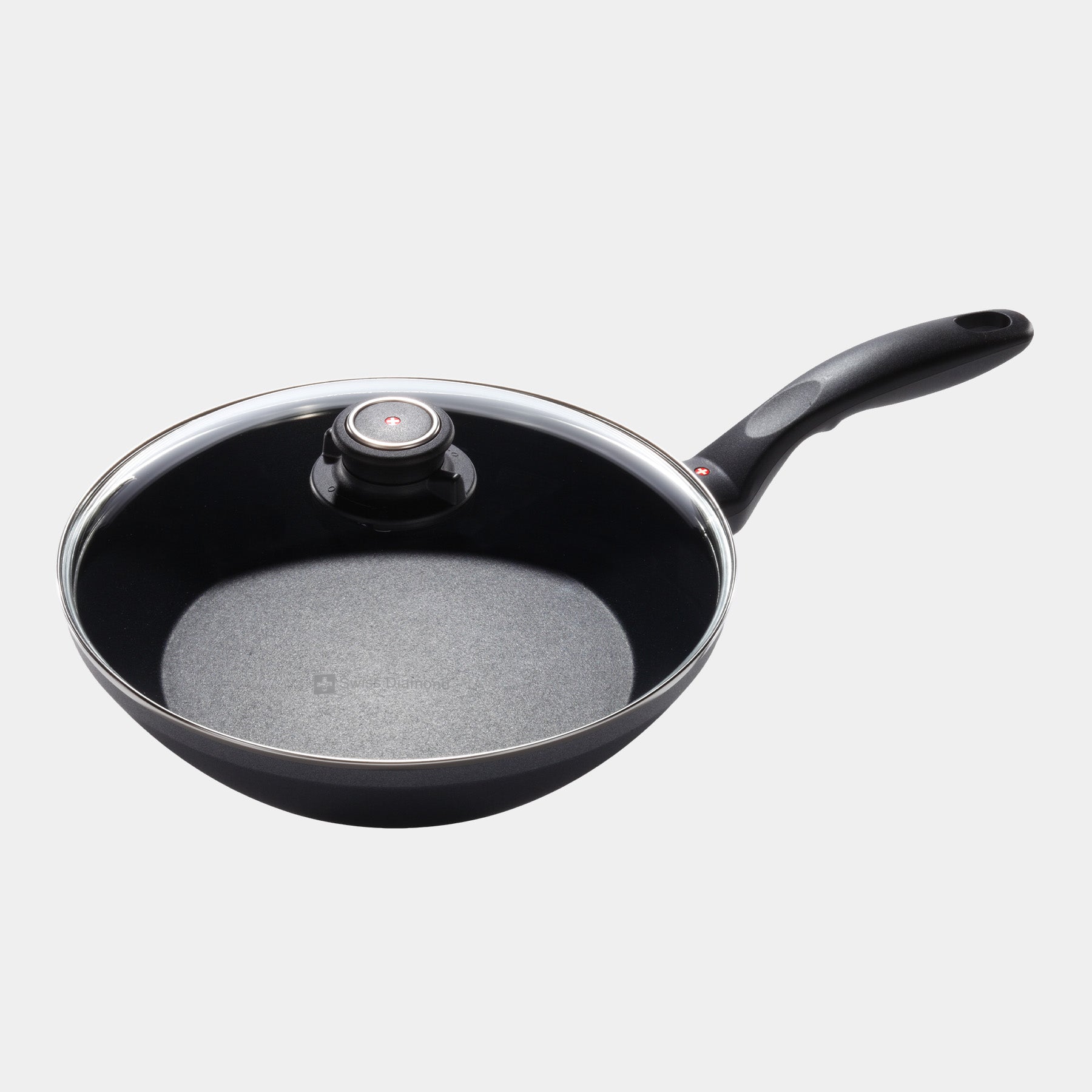 HD Nonstick Stir-Fry Pan with Glass Lid | Made in Switzerland