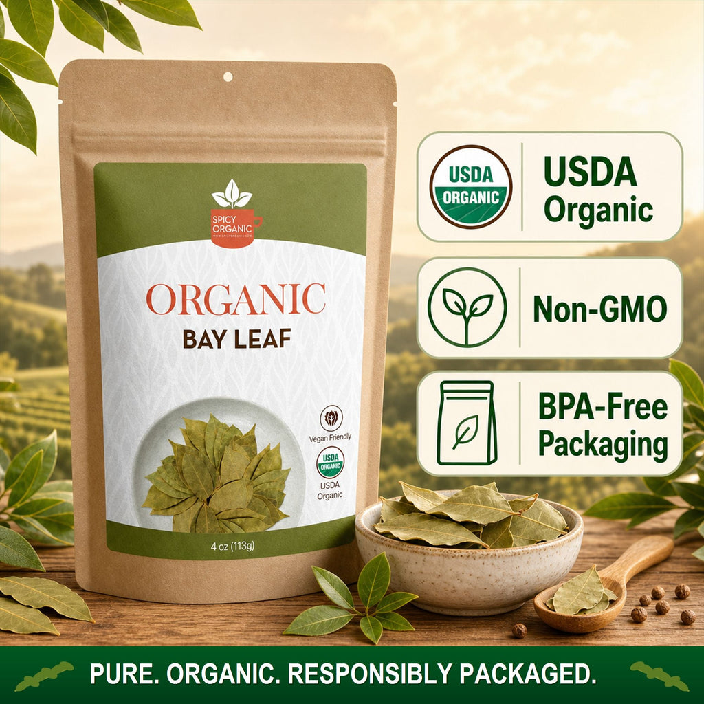 Organic Bay Leaves – Whole, for Soups & Slow Cooking