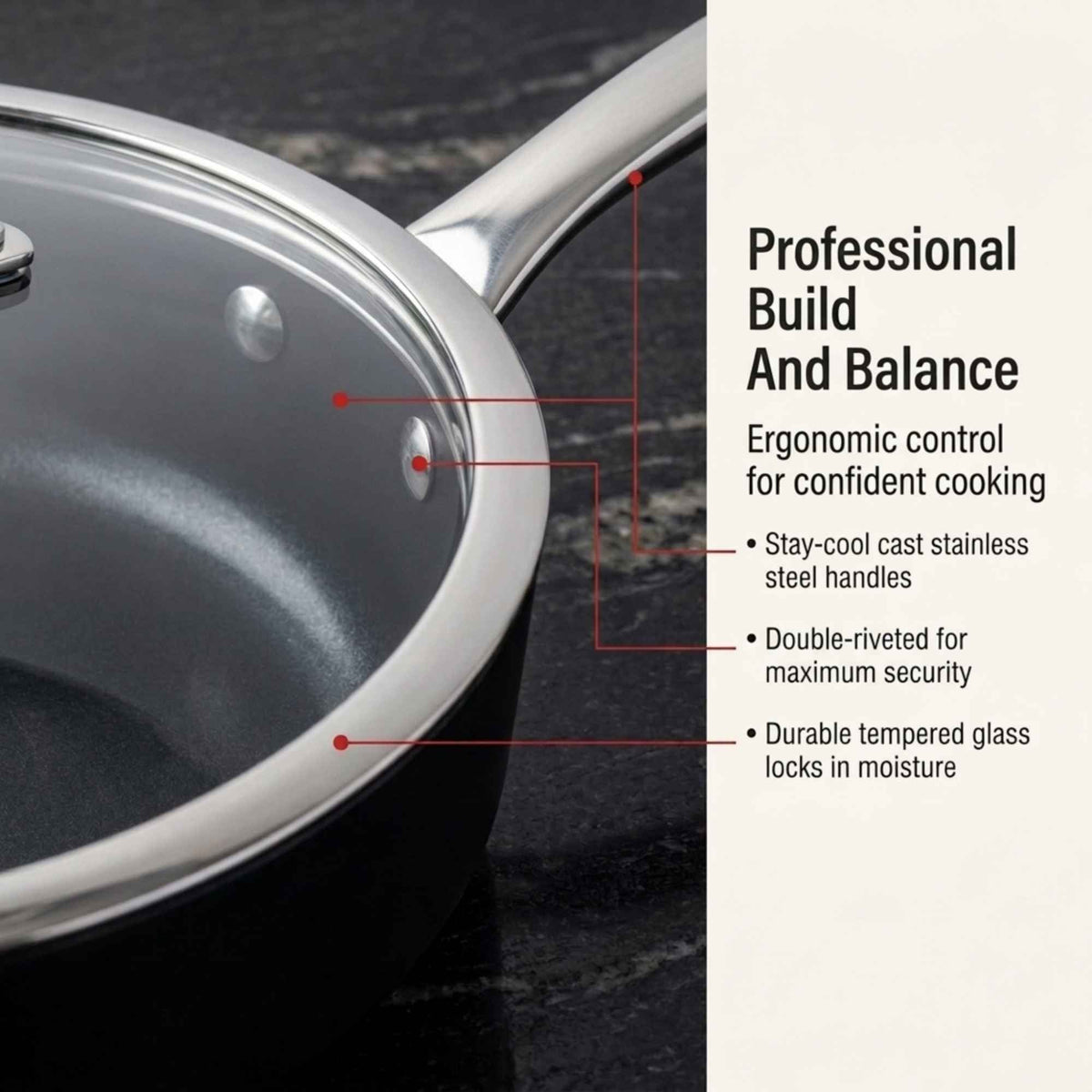 Ceramic Nonstick Cookware Set, 12-Piece
