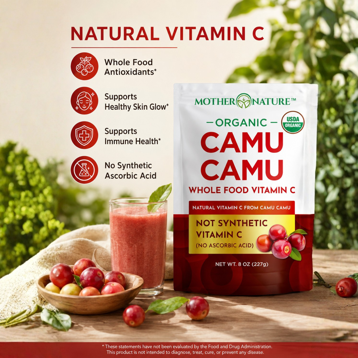 Organic Camu Camu Powder: Whole-Food Vitamin C