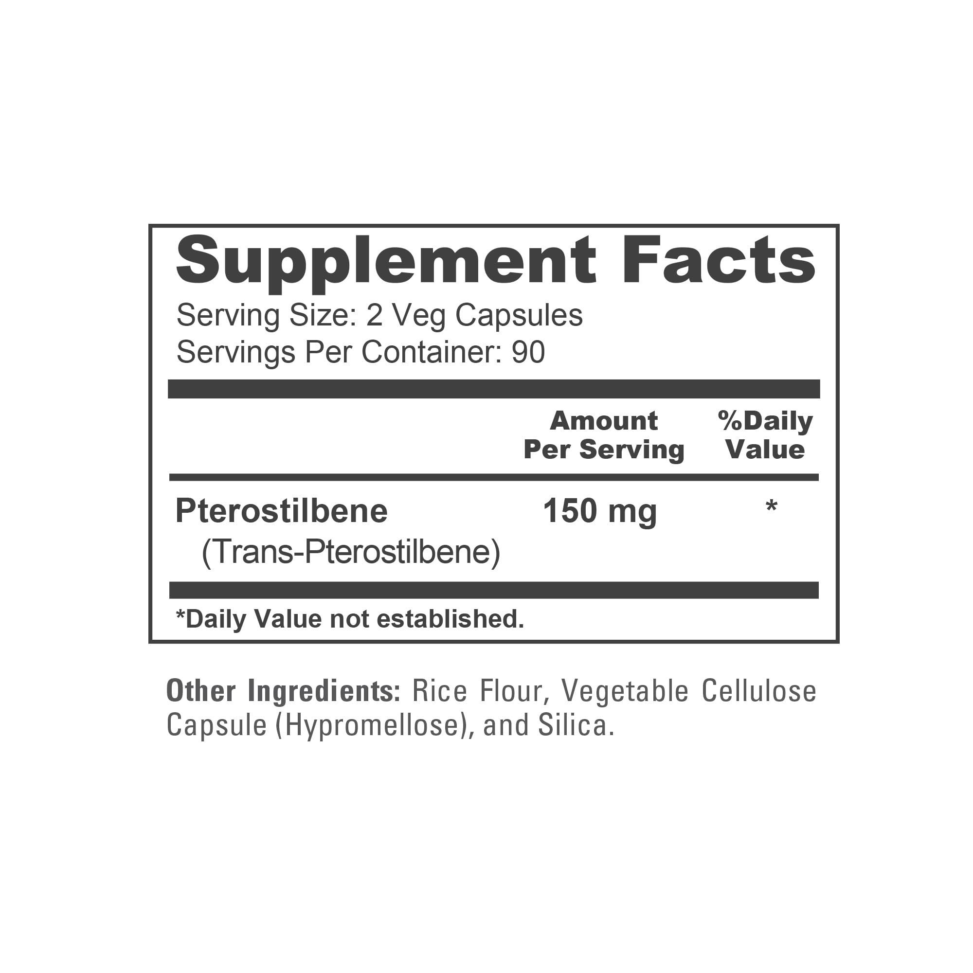 NusaPure Pterostilbene 150mg 180 Veggie Caps (Non-GMO, Vegan)
