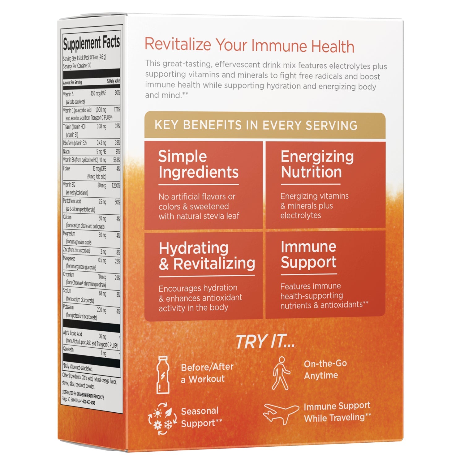 Energy C with Electrolytes - Orange Flavor