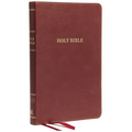 KJV, Thinline Bible, Standard Print, Imitation Leather, Burgundy, Red Letter Edition