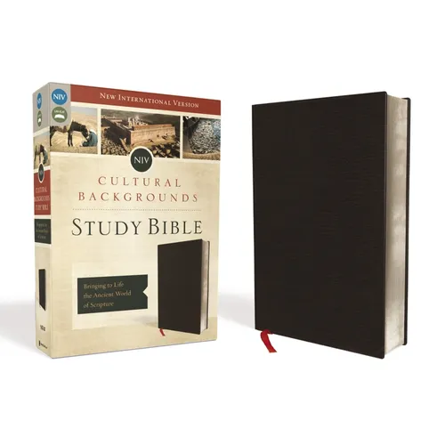 NIV, Cultural Backgrounds Study Bible, Bonded Leather, Black: Bringing to Life the Ancient World of Scripture