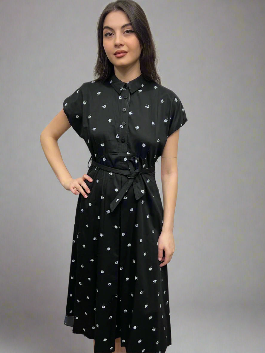 Black Cotton Dress