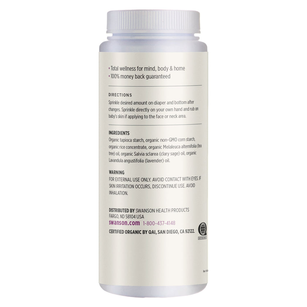 Certified Organic Baby Powder Talc Free - Lavender Scent