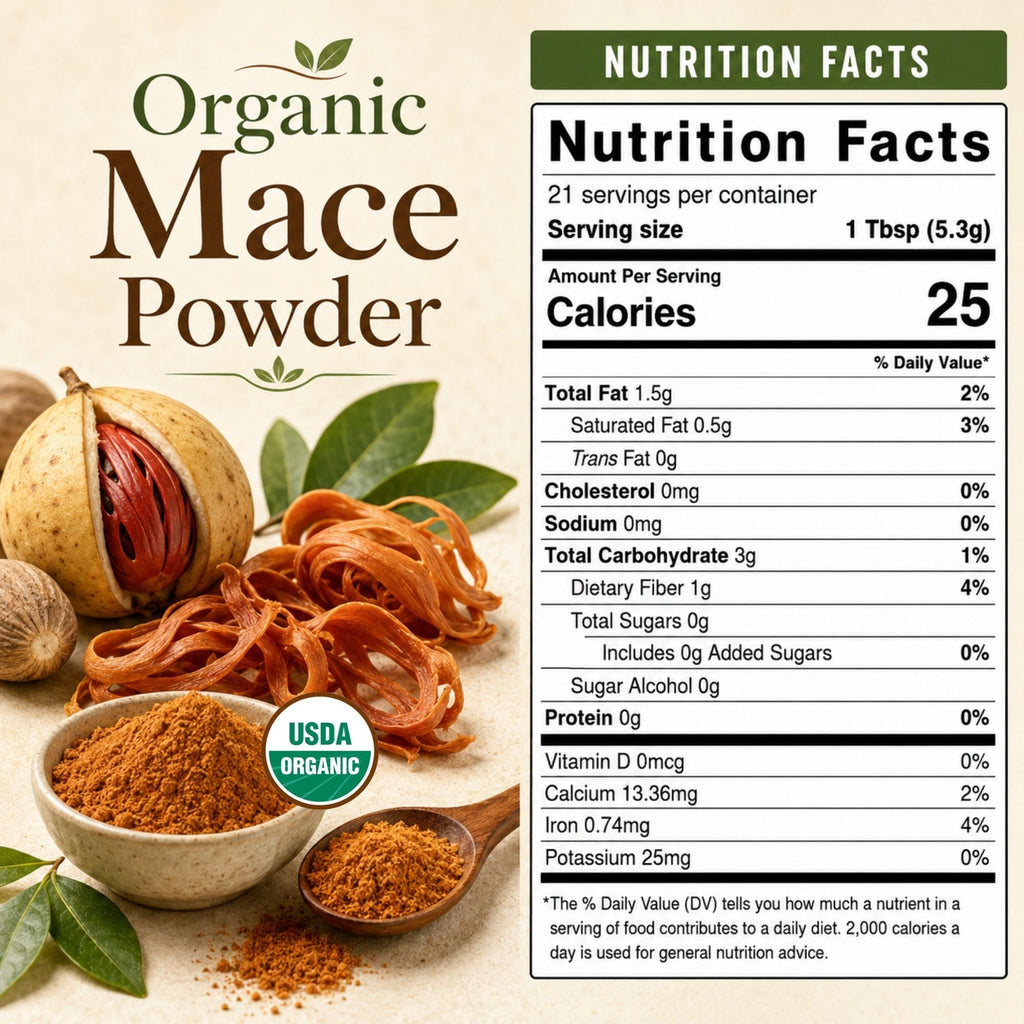 Organic Ground Mace – For Béchamel, Cakes & Biryani