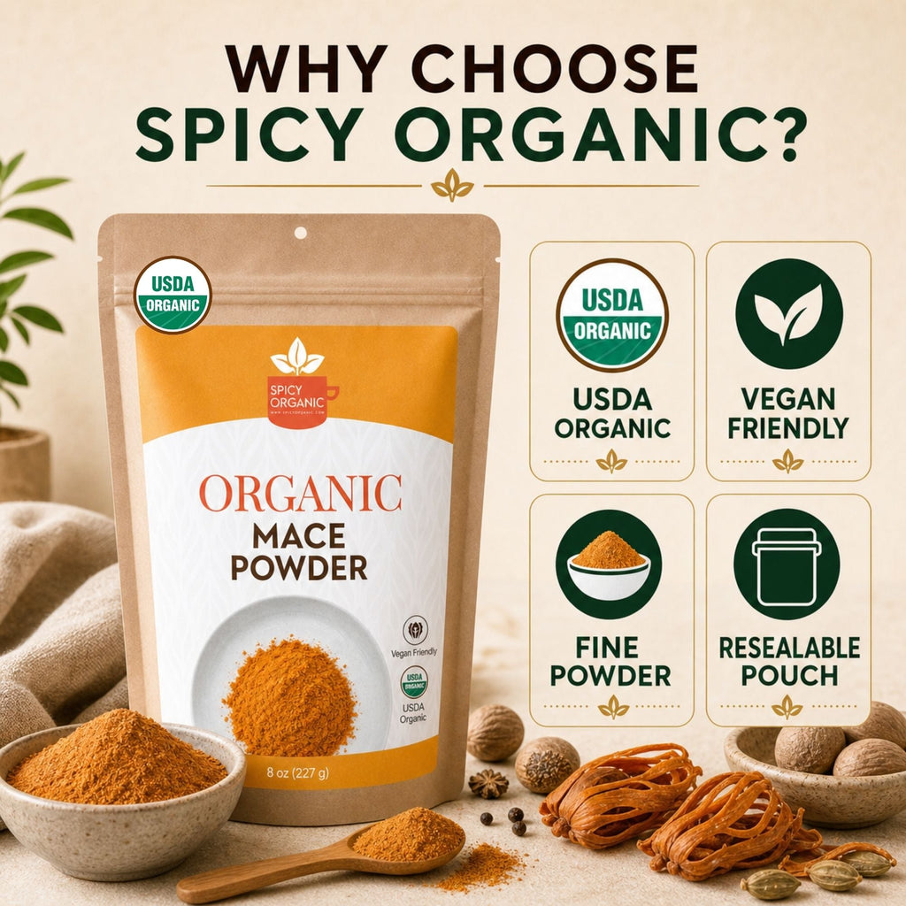 Organic Ground Mace – For Béchamel, Cakes & Biryani