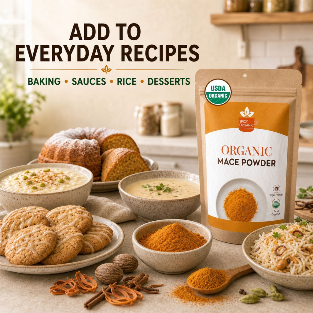 Organic Ground Mace – For Béchamel, Cakes & Biryani