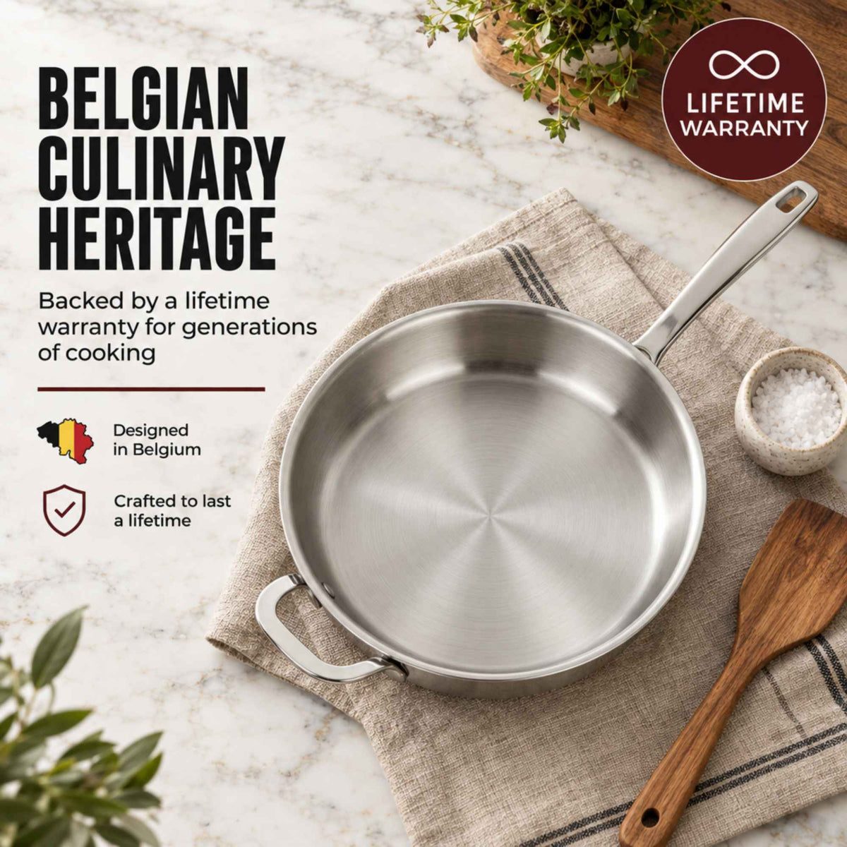 Maestro 5-Ply Stainless Frying Pan