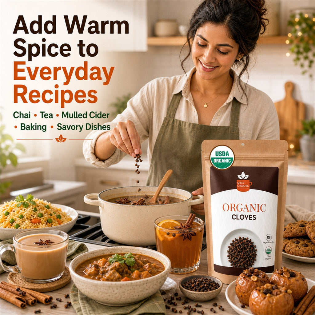 Organic Whole Cloves – For Mulled Wine, Biryani & Spiced Tea