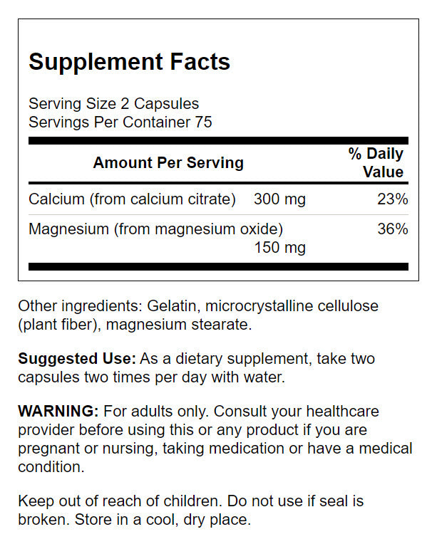 Calcium Citrate Plus Magnesium