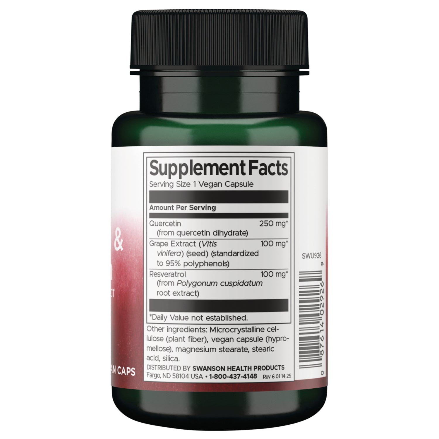 Resveratrol & Quercetin with Grape Seed Extract -3 in 1 Formula