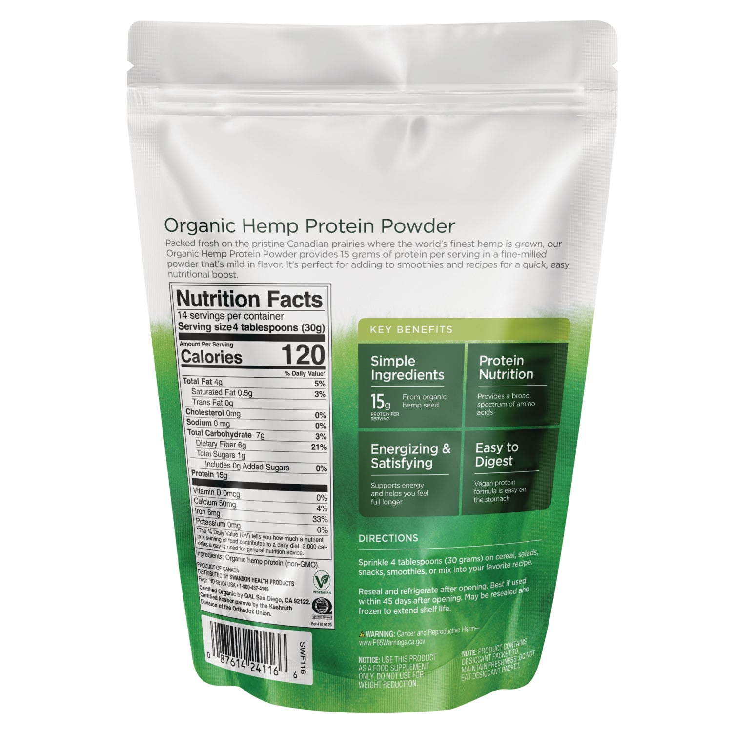 Organic Hemp Protein Powder