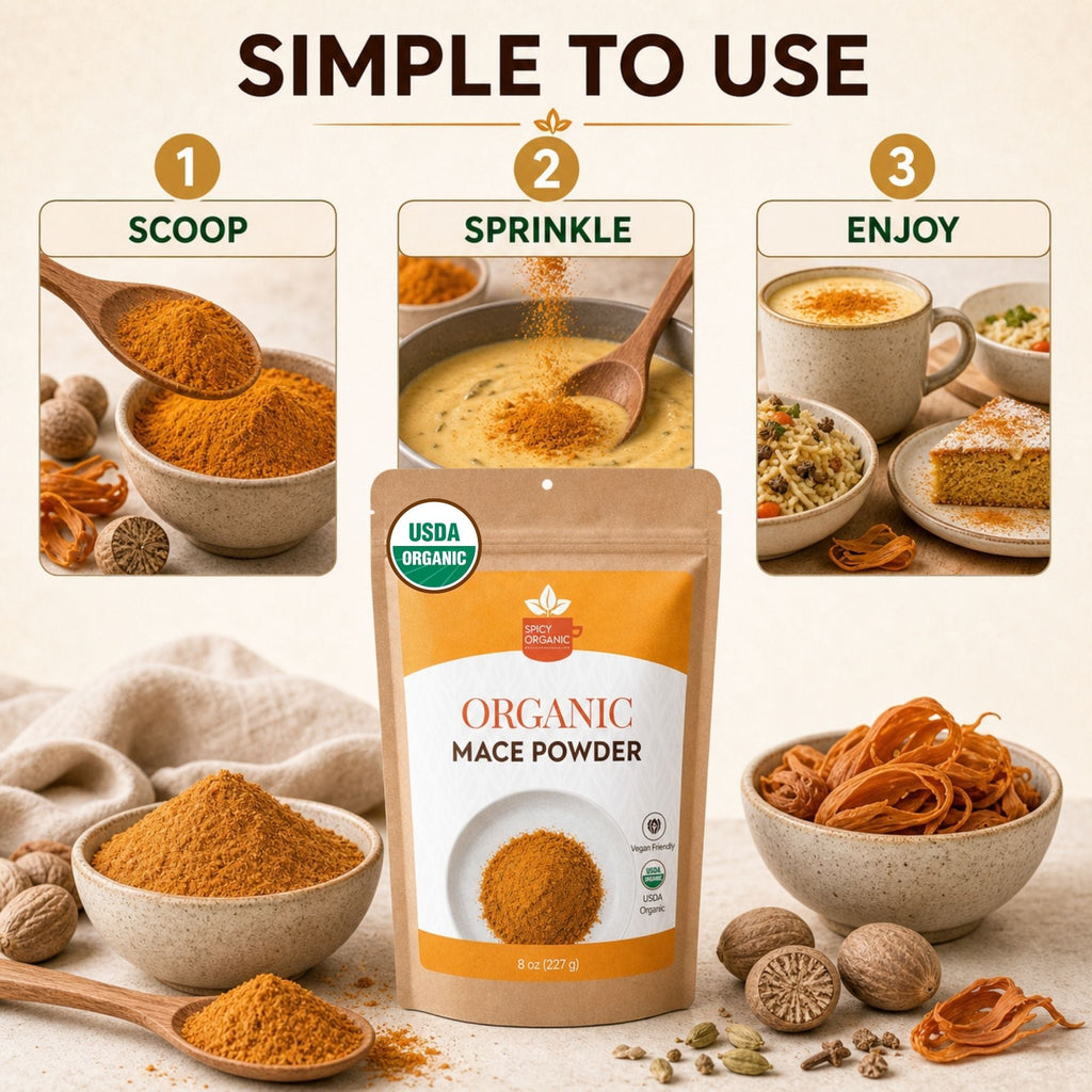 Organic Ground Mace – For Béchamel, Cakes & Biryani
