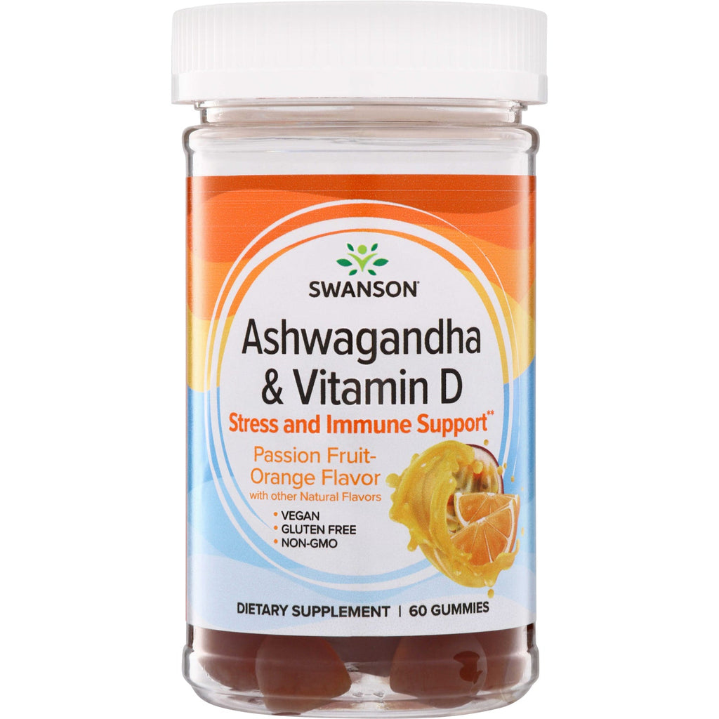 Ashwagandha & Vitamin D Gummies - Passion Fruit-Orange