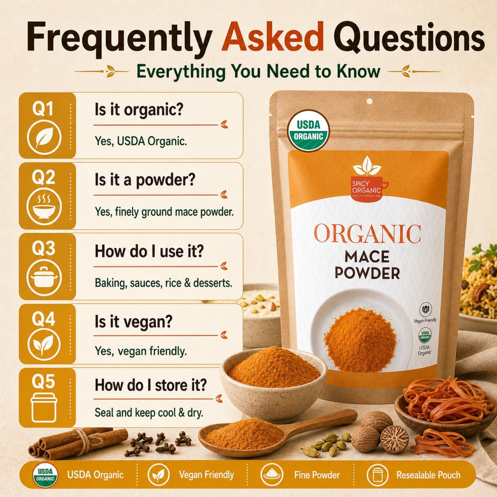 Organic Ground Mace – For Béchamel, Cakes & Biryani