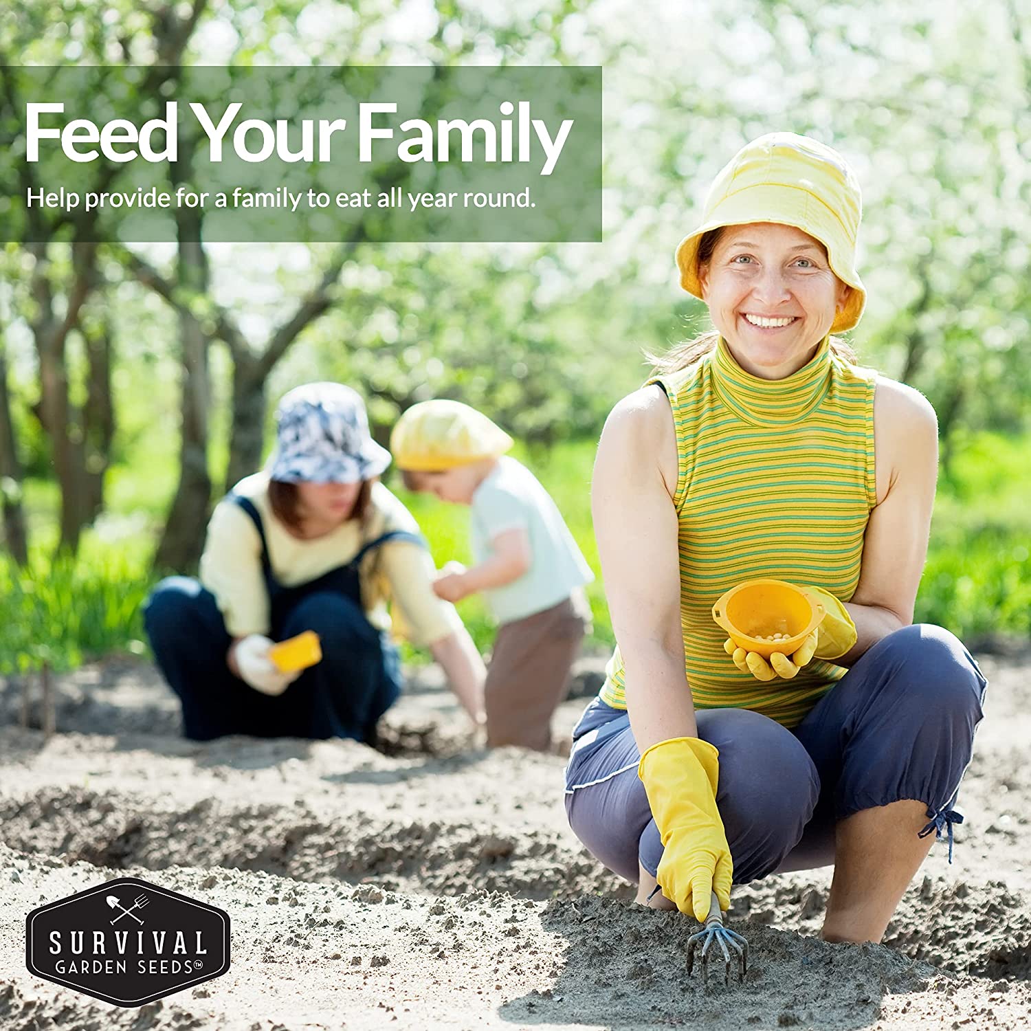 Kid’s Easy Garden Seed Collection – 6 Fast-Growing Vegetables & Herbs for Beginner Gardeners