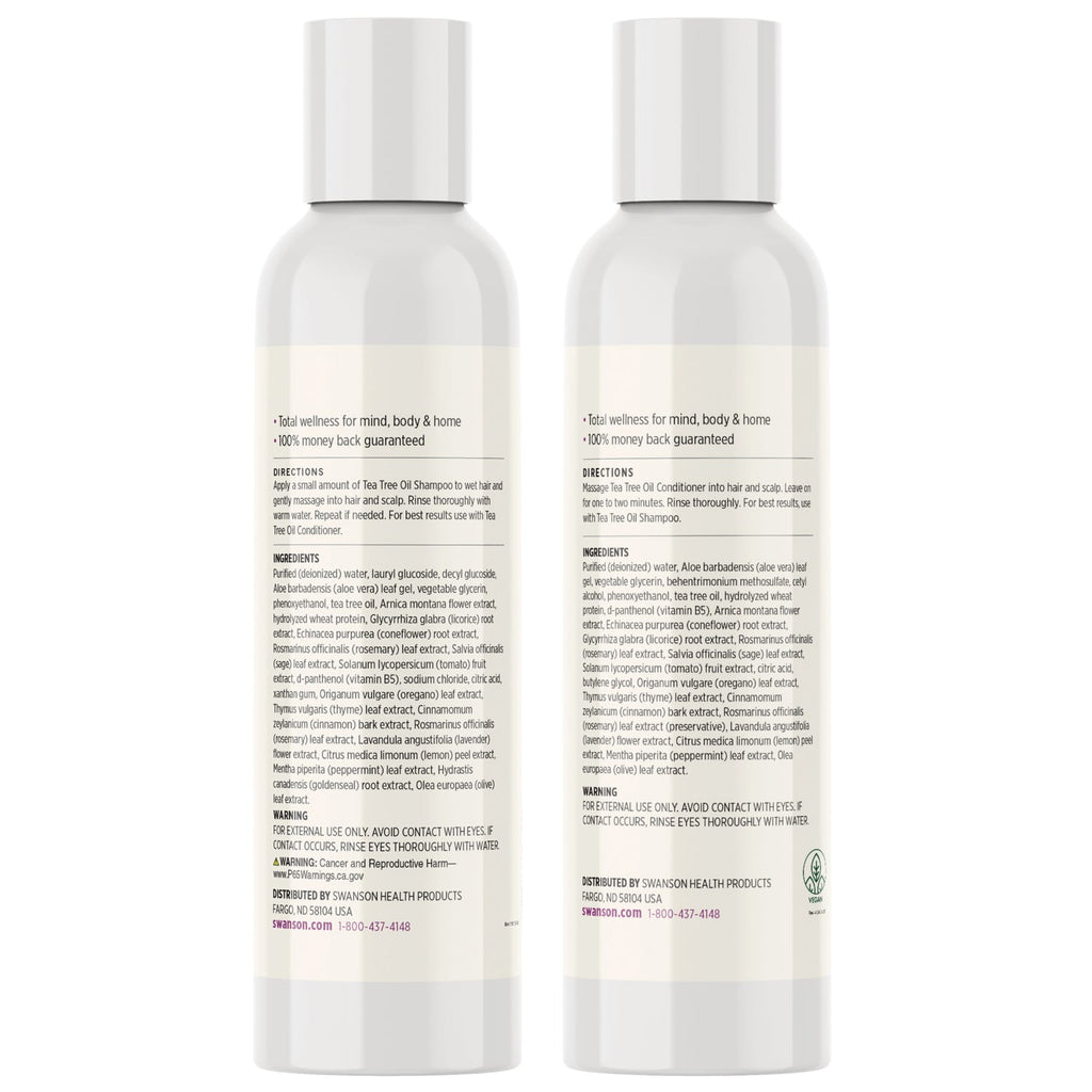 Tea Tree Oil Shampoo & Conditioner Combo Pack