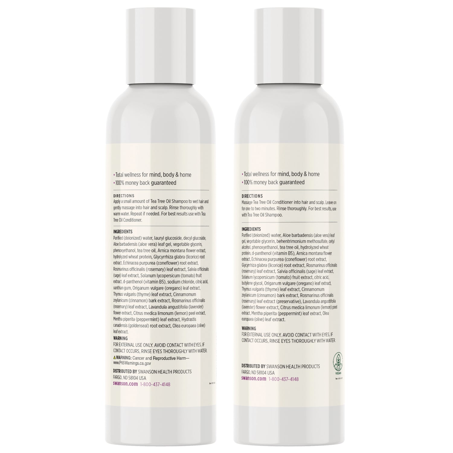 Tea Tree Oil Shampoo & Conditioner Combo Pack