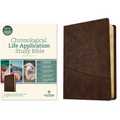 NLT Chronological Life Application Study Bible, Second Edition (Leatherlike, Heritage Oak Brown)