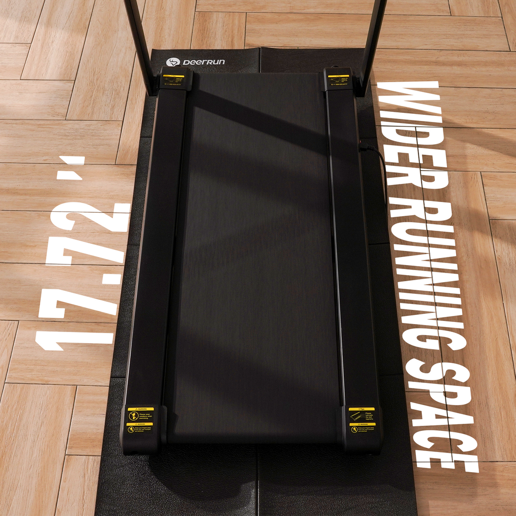 DeerRun X20 Treadmill with 15% Auto Incline Full Running Deck Treadmill | 400 lbs, 11.3 mph