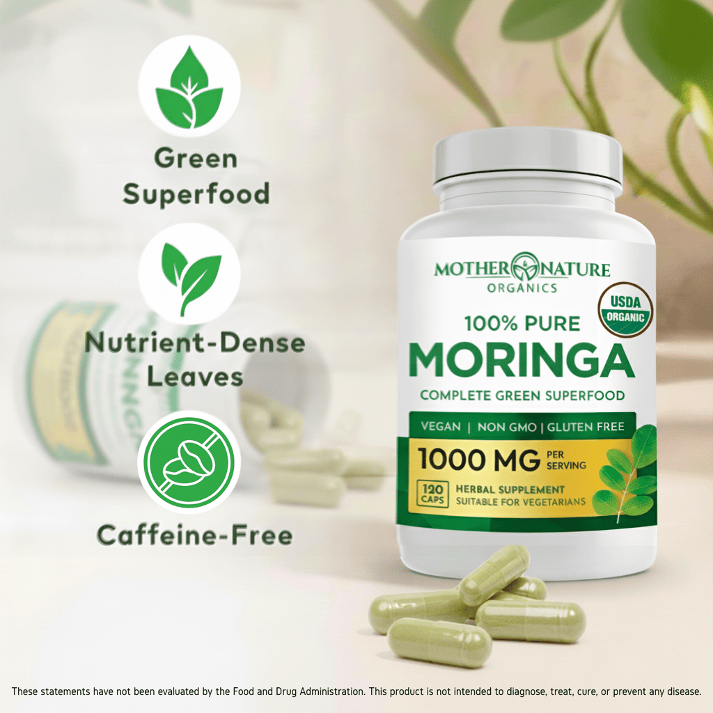 Organic Moringa Capsules (120 Count)