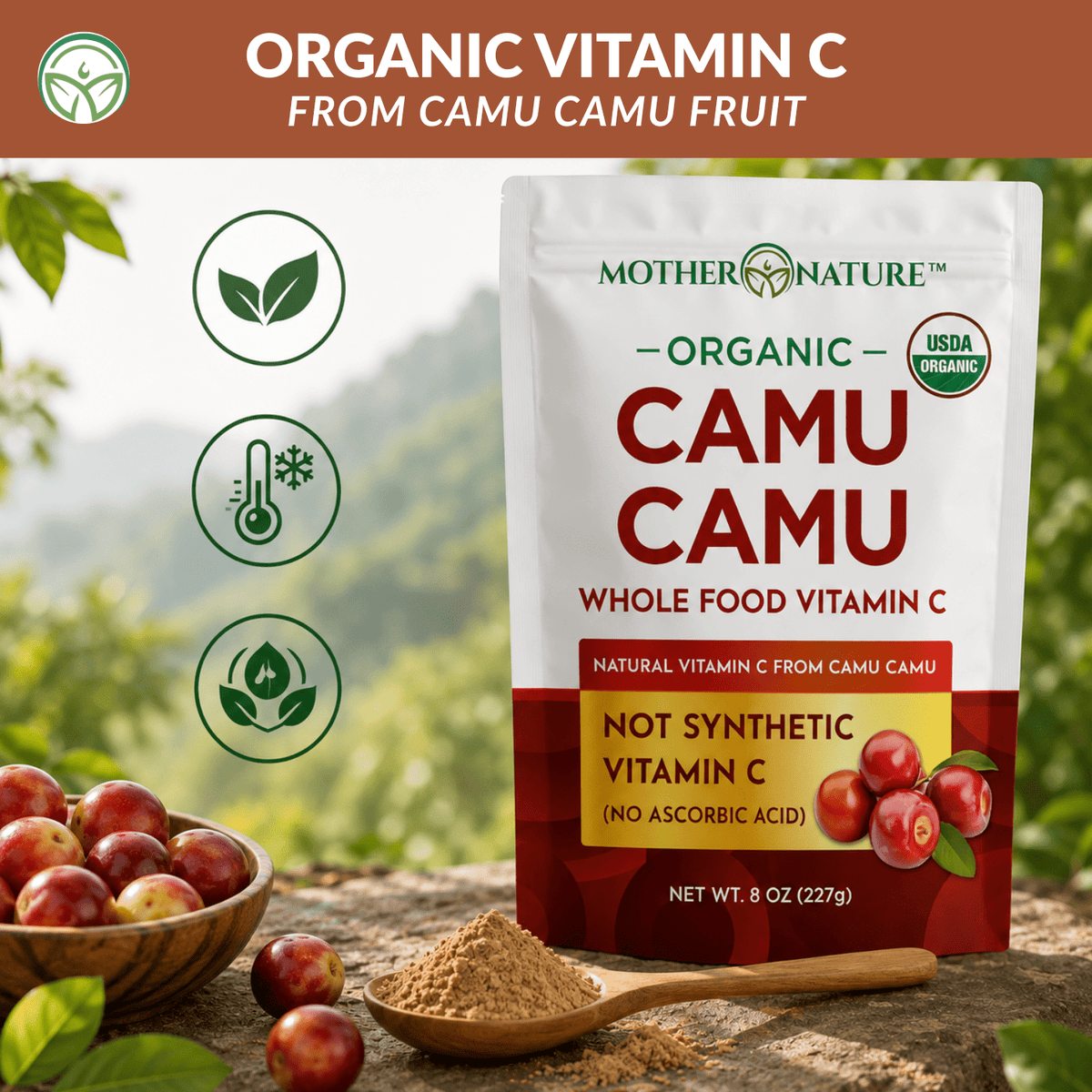 Organic Camu Camu Powder: Whole-Food Vitamin C