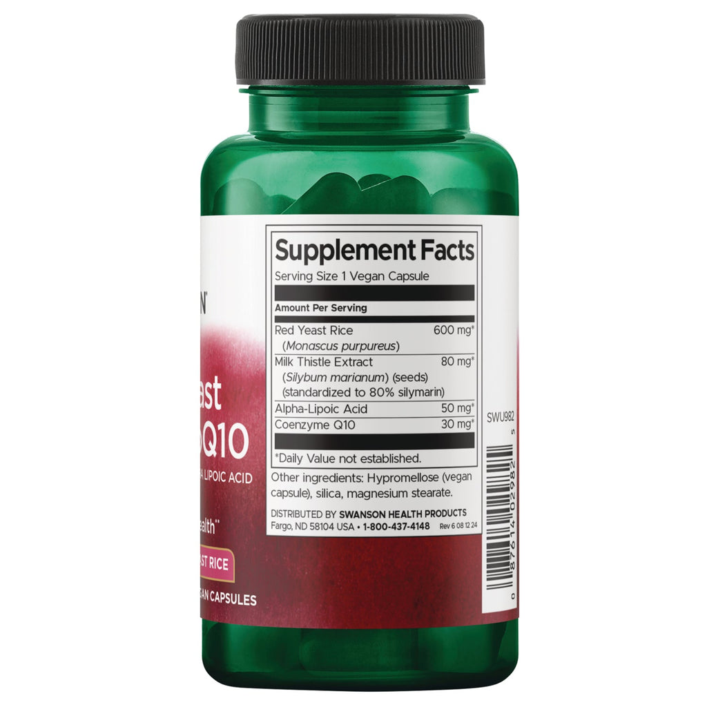 Red Yeast Rice & CoQ10 with Milk Thistle and Alpha Lipoic Acid