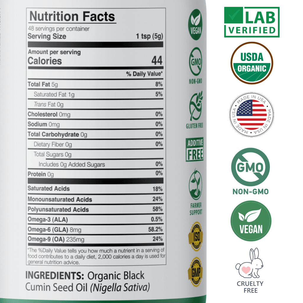 Organic Black Seed Oil Cold Pressed