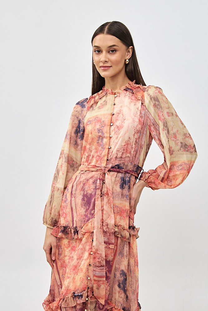 Maxi Floral Print Dress